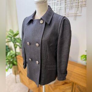 Per Se Double Breasted Tweed Jacket